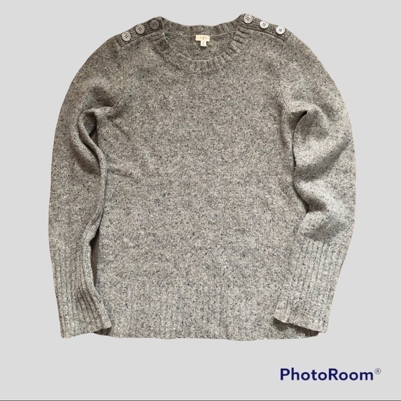 J. Crew gray Wool blend Grey Crew Neck Sweater size Small - Picture 4 of 5